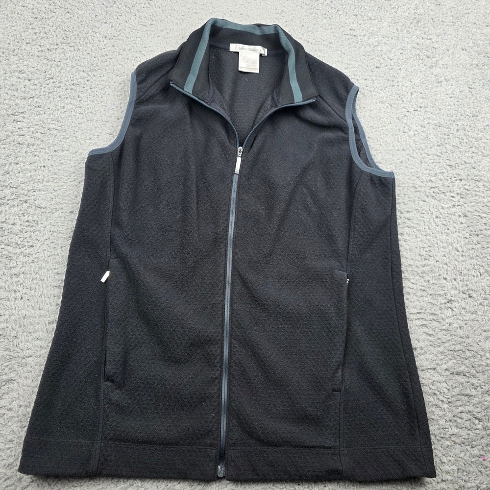 Nike Golf Womens Vest Black Fleece Full Zip Nike Fit Therma Size‎ M